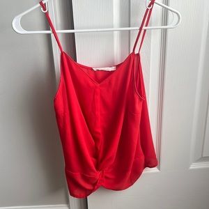 Lush red tank blouse